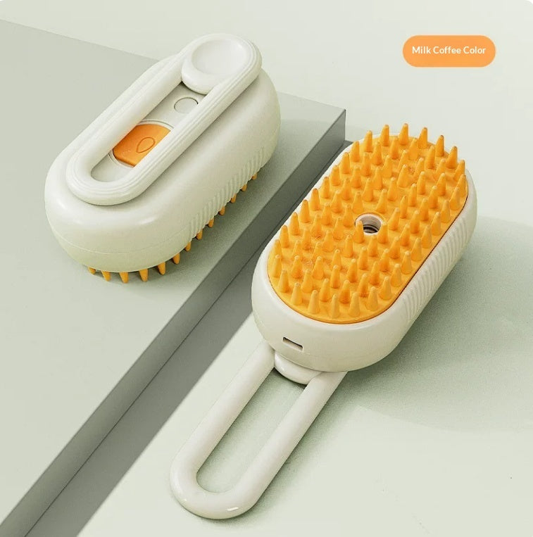 SteamGroom purple grooming brush