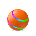 WhiskerRoll self-rotating cat ball in orange
