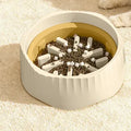 SlowSip anti-gulp slow feeder bowl for dogs and cats